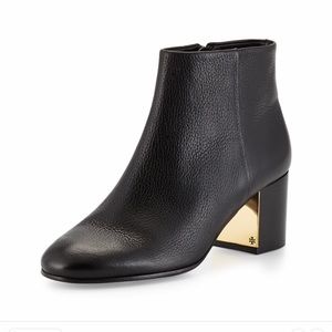 Tory Burch Cleveland black leather Bootie